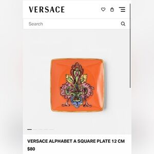 Rosenthal X Versace Tray Alphabet “A” Versace series $80